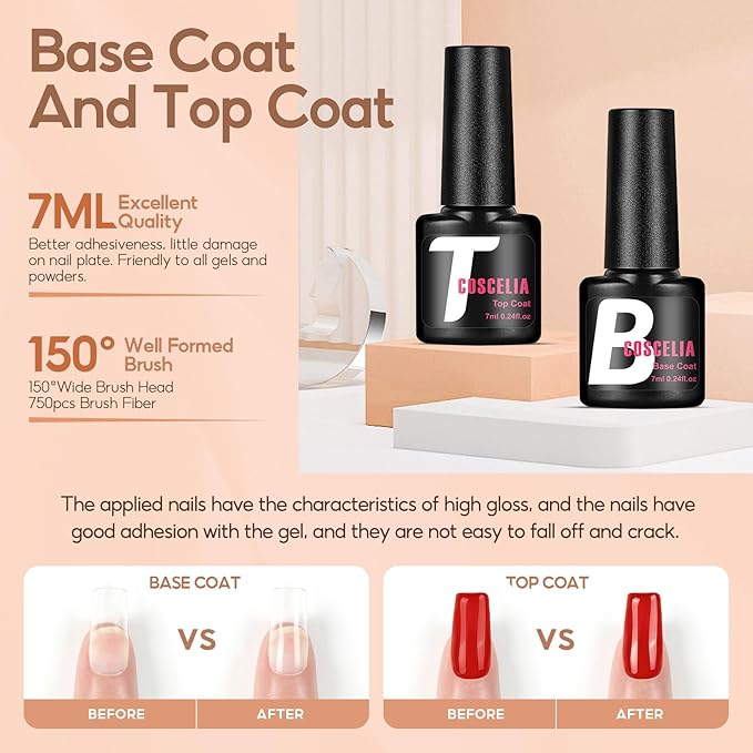 39PCS Gel Nail Polish Kit with U V Light 20 Colors Gel Nail Kit Glitter Nude Pink Red Blue 36W Nail Lamp Base Top Coat Nail Art Rhinestones Manicure Tools Starter Kit