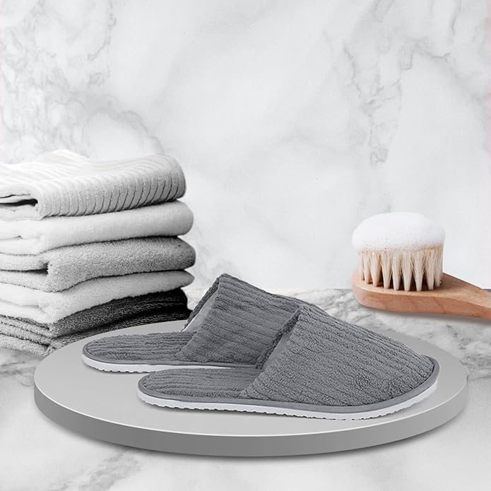 Disposable Slippers, 12 Pairs Bulk Slippers Hotel Spa For Guests Disposable House For Travel Guests Hotel Home Salon