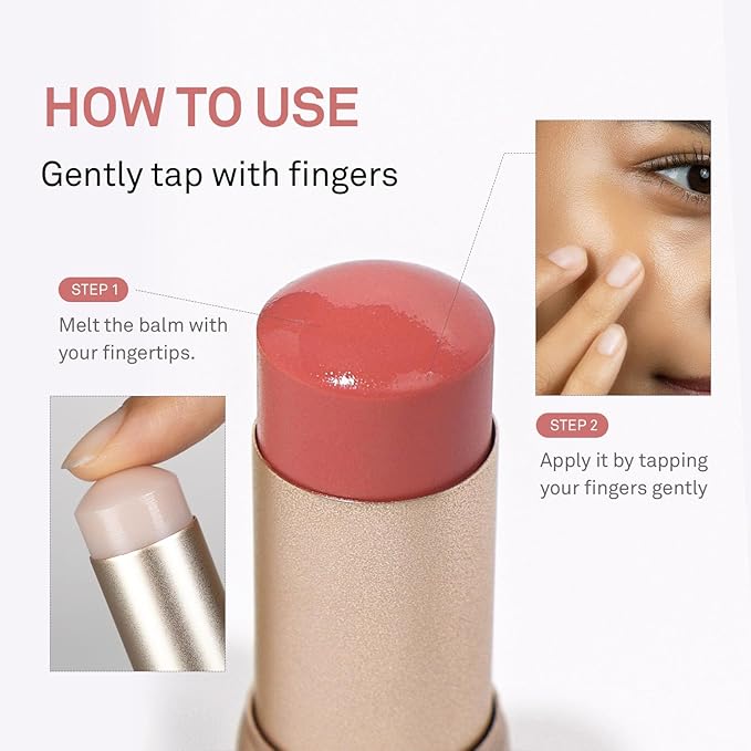 hince True Dimension Radiance Balm 10g - Shimmer Glow Face Highlighter Stick, Translucent Colors, Cream Blush Stick, Glass Skin in a Balm, Korean Beauty, Natural Makeup (TENDER ROOM, TP003)