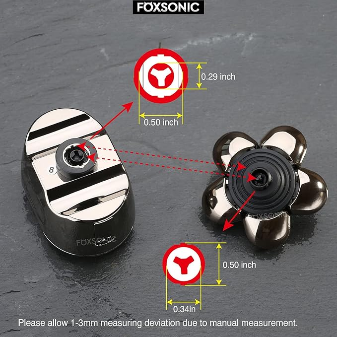 Silvery Men's Electric Shaver Replacement Heads Electric Razor Blade Replacement Head 6 Blades Head Shaver replacement Bald Shaver Head Blade