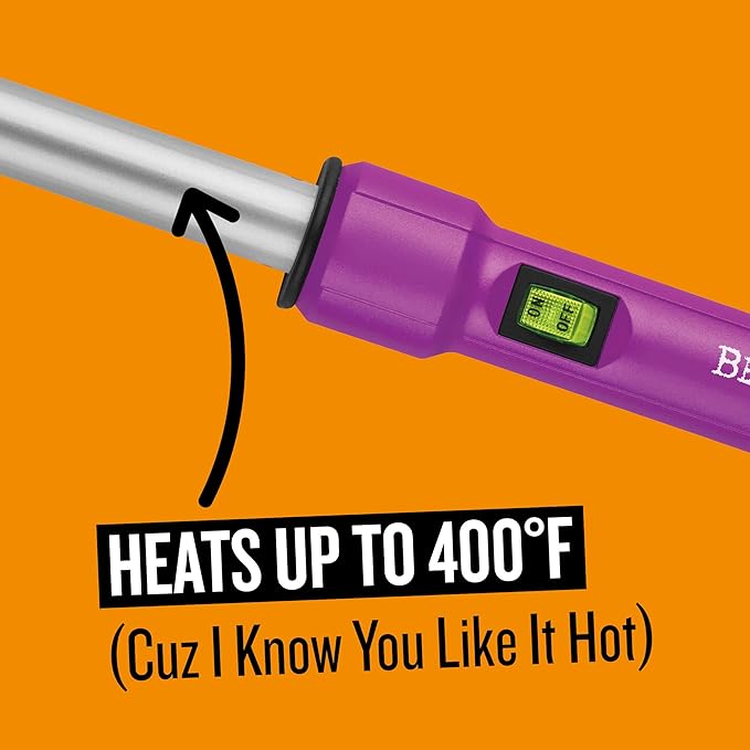 Bed Head Curlipops .75” Tourmaline Ceramic Styling Iron | Clamp-Free Curling Wand | for Natural-Looking Curls & Short Hair (3/4 Inch)