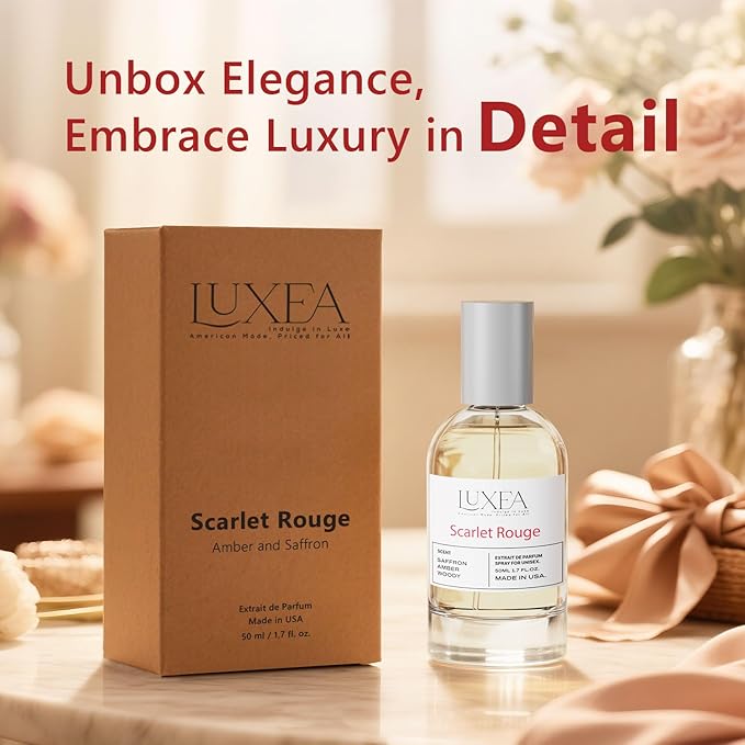 Pheromones Perfumes for Women, Inspired Perfume, Long Lasting Saffron Amber Perfume, Eau De Parfum Cologne, Enhanced Scents Pheromone Cologne for Men&Women, 1.7FL Oz（Scarlet Rouge）