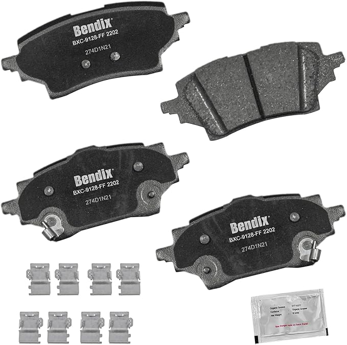 Bendix Priority1 CFC2202 Ceramic Rear Brake Pads for Toyota C-HR 2022-2019