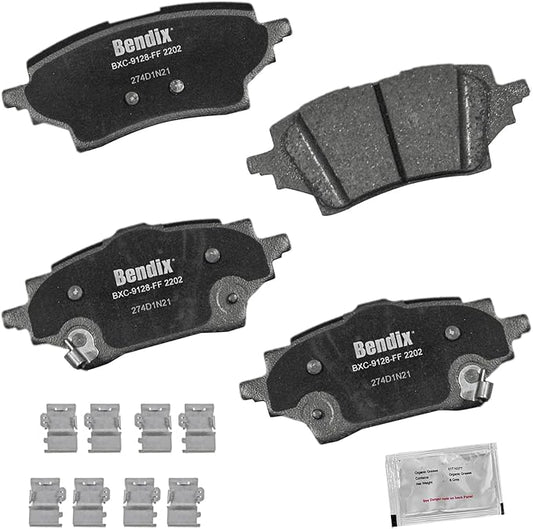 Bendix Priority1 CFC2202 Ceramic Rear Brake Pads for Toyota C-HR 2022-2019