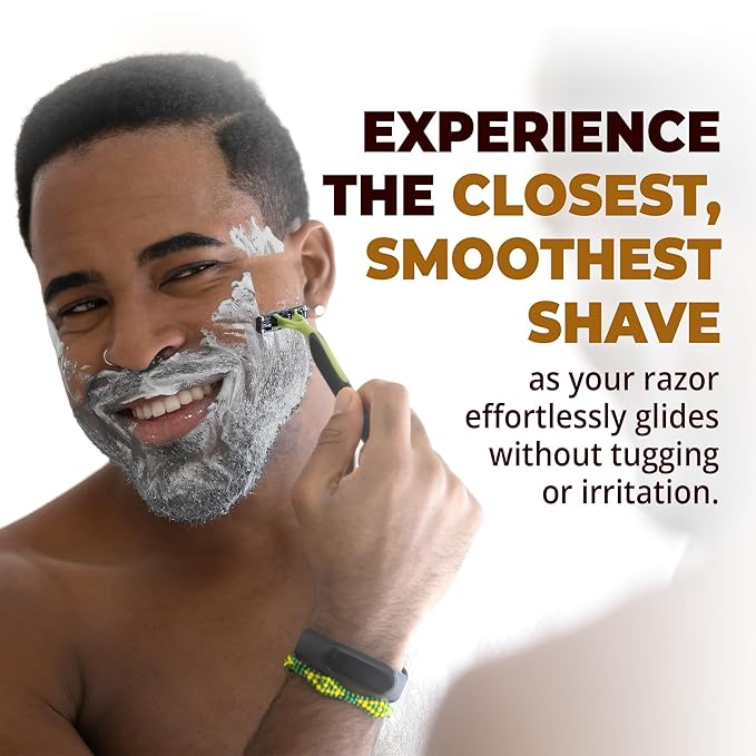 DeadeyeDick's 3-in-1 Shave Butter for Men | Natural Shaving Cream Mens for Face, Head & Body | Gentle & Comfortable on All Skin Types | 8 FL OZ