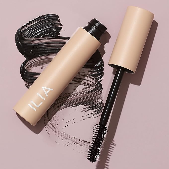 ILIA - Fullest Volumizing Mascara | Non-Toxic, Vegan, Cruelty-Free, Smudge + Flake-Free, Safe For Sensitive Eyes, For Fuller, Thicker, & Healthier Lashes (Full Size, 0.32 fl oz | 9.5 ml)