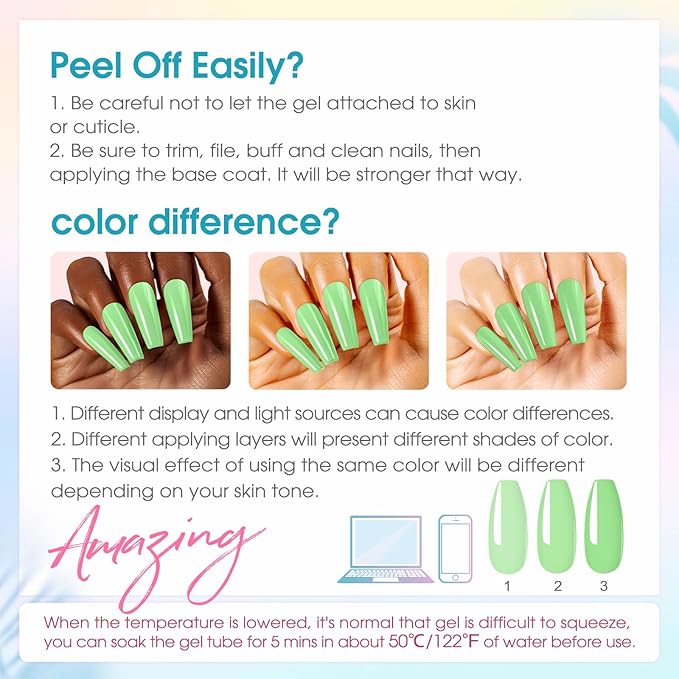 ROSALIND Poly Nail Gel Colors Kit -14 Colors +72 Nail Art Accessories kit Poly Nails Gel Kit Starter Kit with Mini UV Lamp Slip Solution Spring Poly Nail Art Tools for Beginners with Everything