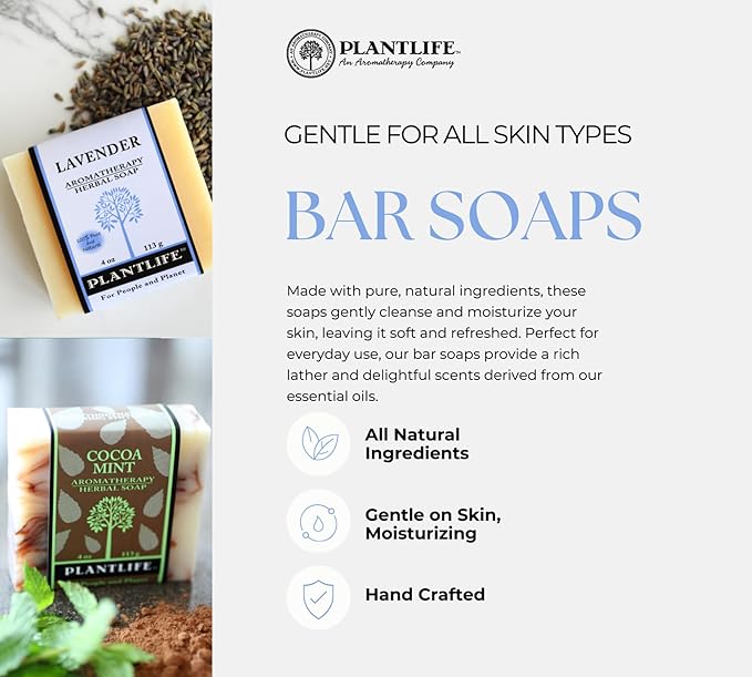 Plantlife Coconut Lime 3-Pack Bar Soap - Moisturizing and Soothing Soap for Your Skin - Hand Crafted Using Plant-Based Ingredients - Made in California 4oz Bar
