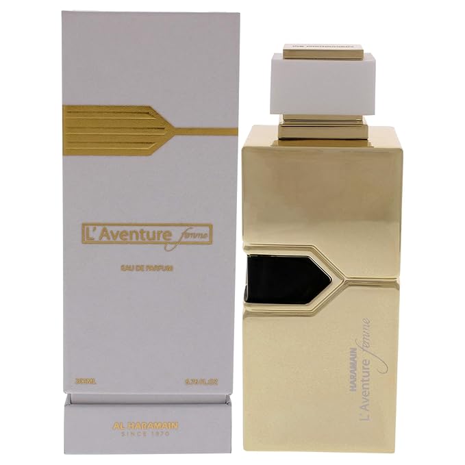 Al Haramain L'Aventure Femme - Arabian Perfume for Women - Long Lasting Perfume for Women - Floral Fragrances - Eau de Parfum for Women - 6.76 oz