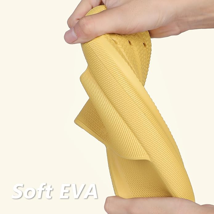 Menore Slippers for Women and Men Quick Drying, Parent-Child EVA Open Toe Soft Slippers, Non-Slip Soft Shower Spa Bath Pool Gym Beach House Sandals for Indoor & Outdoor