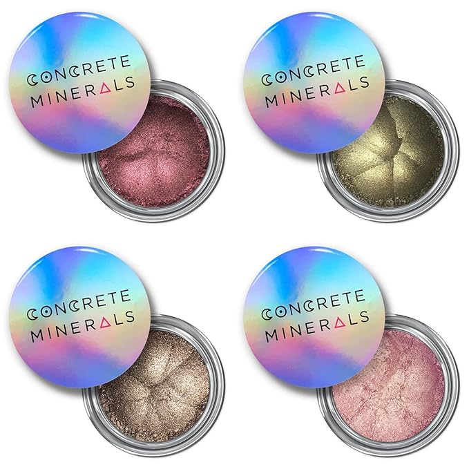 Concrete Minerals Metallic Eyeshadow, Silky- Smooth and Highly Pigmented, 100% Vegan and Cruelty Free, Handmade in USA, 8 Grams Loose Mineral Powder (The Vampire Queen)