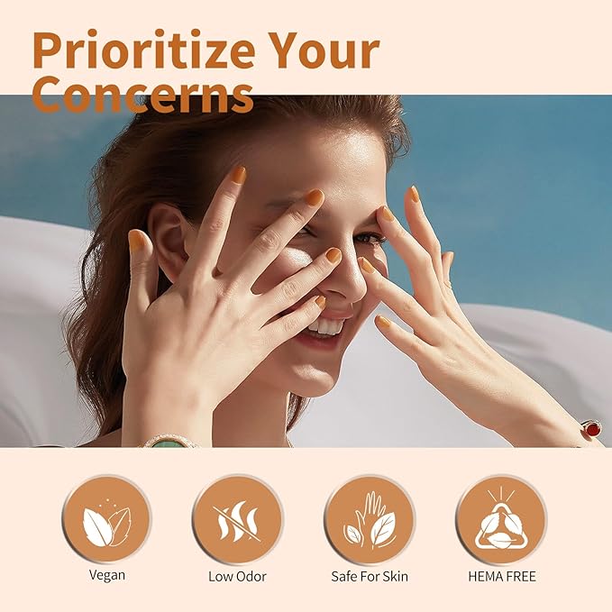 CANNI 6 Colors 9 ML Hema-Free Brown Gel Nail Polish Set, Dark Chocolate Brown Gel Polish Kit Fall Light Brown Colors, Soak Off LED Nail Gel Manicure Kit DIY at Home Salon Gifts