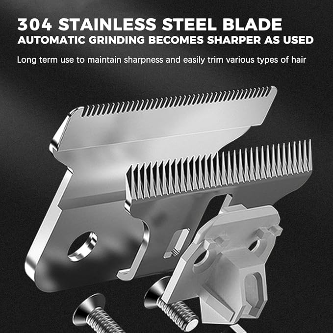 ENSSU Beard Trimmer for Men, 6-in-1 Cordless Body Grooming Kit with Hair Clippers, Beard, Ear & Nose Trimmer, Rechargeable Electric Razor Shaver