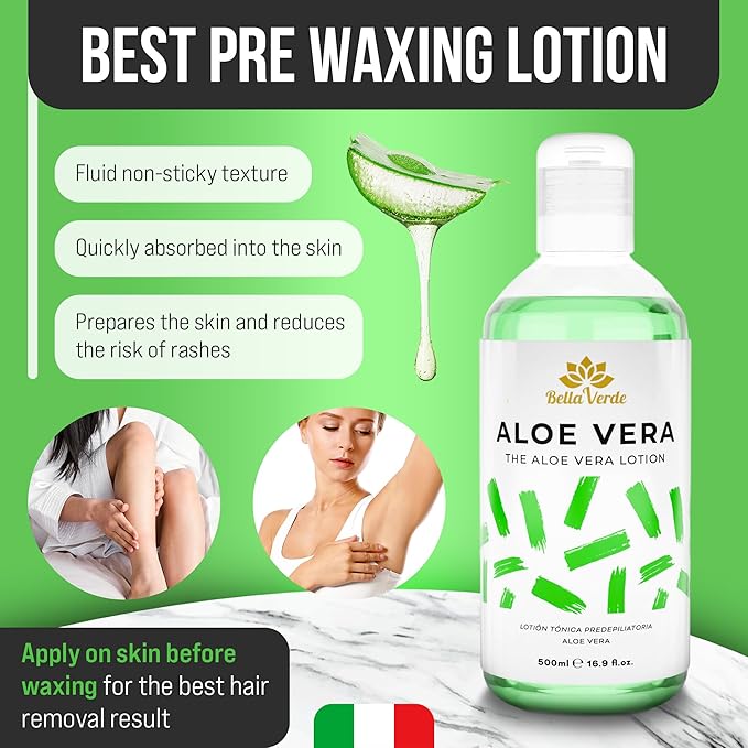 Bella Verde Pre and Post Waxing Care - Home Kit for Women and Men - Pack of 2 Pre & Post Wax Spray - Care for Brazilian Body Legs Eyebrows Face Lips Armpits