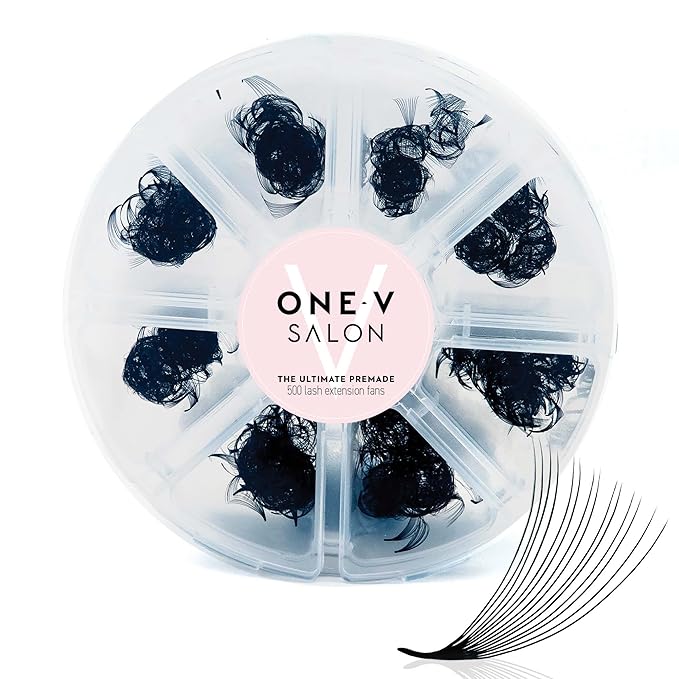 500 Loose Premade Fans Eyelash Extensions, D Curl Volume Lashes,10D 20D 14D-0.05 Thickness, 9-16mm Fluffy Handmade Fan Mixed Tray