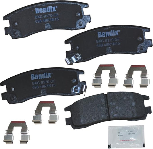 Bendix Priority1 CFC698 Ceramic Rear Brake Pads for Select Models Buick,LaCrosse,Regal,Rendezvous,Chevy,Monte Carlo,Venture,Olds,Intrigue,Silhouette,Pontiac Aztek,Grand Am,Prix,Montana