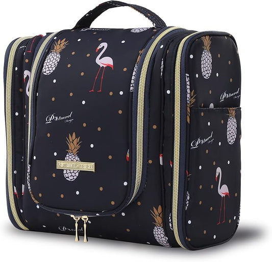 Lychii Hanging Toiletry Bag for Women, Cosmetic Makeup Bag Travel Organizer, Large