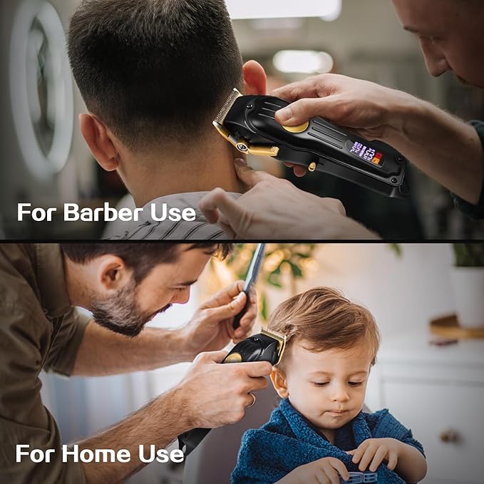 CIICII Mens Hair Clippers and Trimmers Set, Professional Cordless Barber Clippers for Hair Cutting Kit (Rechargeable USB Adjustable Beard & Hair Trimmer Haircut Kit) Clippers for Men DIY Home Salon