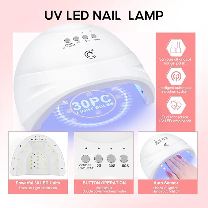 COSCELIA 41pcs Poly Nail Gel Kit Starter Kit with U V Light and Drill, 15 Colors 16ML Nail Extension Gel for Beginners with Everything Professional Nail Lamp Gifts for Women