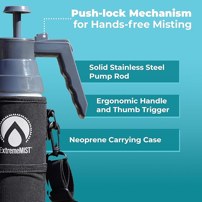 BeCOOL Personal Mister - High Performance Water Mister Spray Bottle Portable Water Misters for Cooling Outdoor with Neoprene Case/Strap