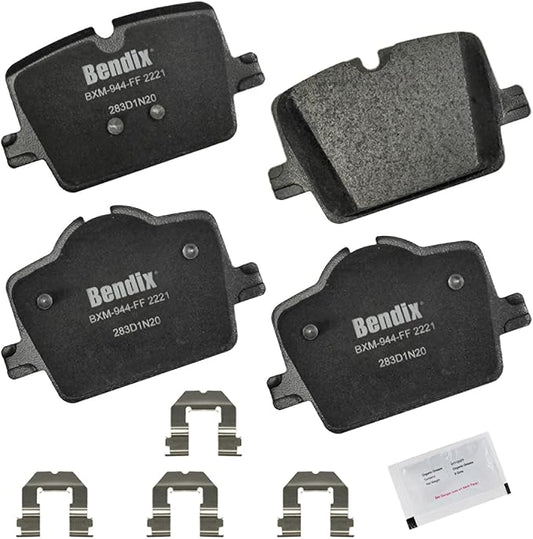 Bendix Priority1 CFM2221 Semi-Metallic Rear Brake Pads for Select Models BMW 230i,330e,330i,430i,xDrive,Gran Coupe,i4,Z4,Toyota GR Supra
