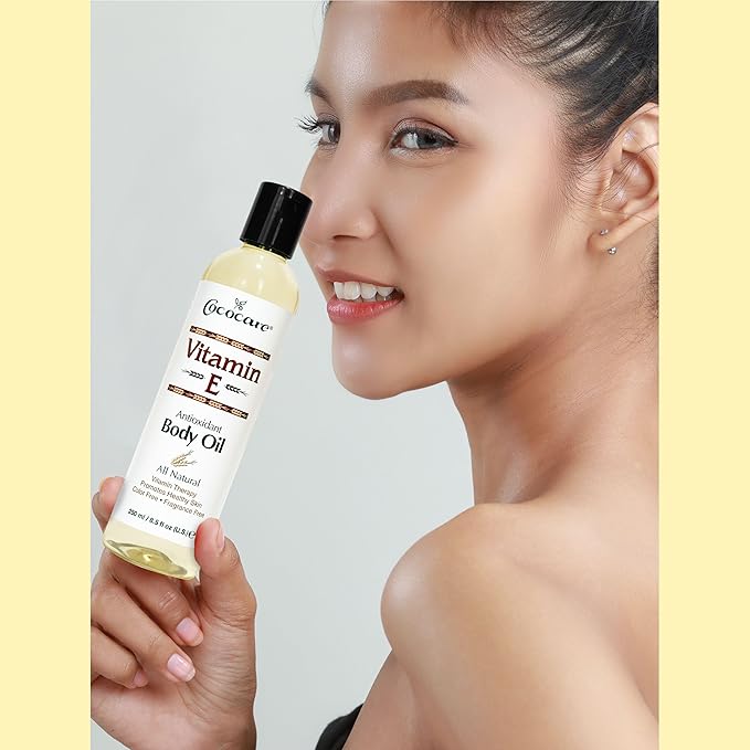 Cococare Natural Vitamin E Antioxidant Body Oil - Vitamin Therapy for All Skin Types - 8.5 fl oz