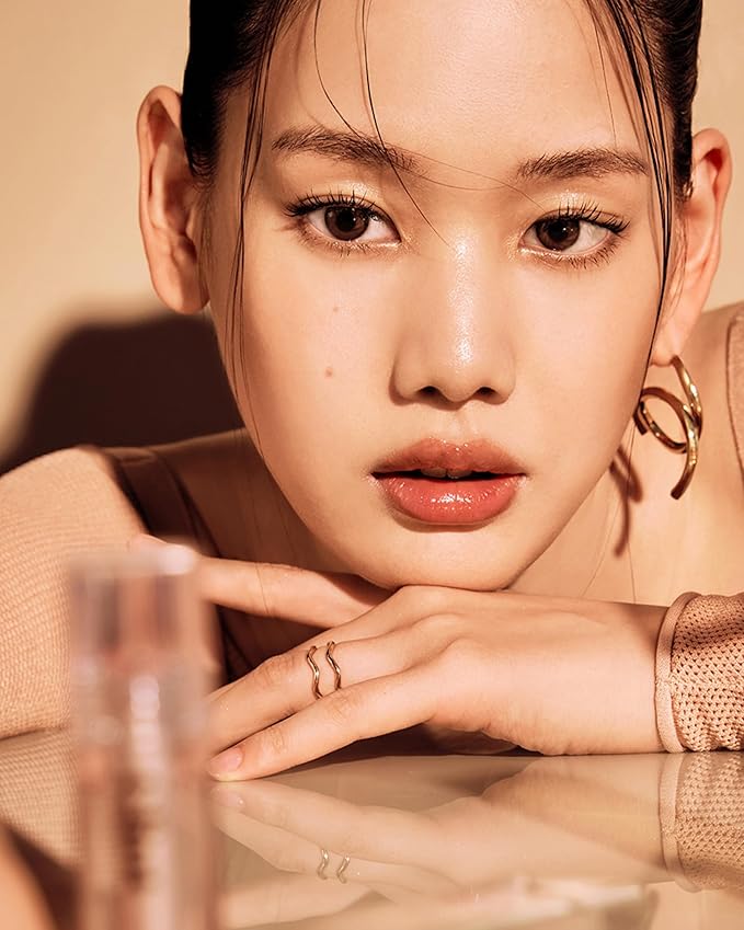 Glint Tint Glosser (Clementine, 0.09oz) - Hydartions, Moisturizing Plumping Lip Gloss with Radiant Shine, Long Lasting, Korean Skin Care. Provence Rose & Calendula Extract.