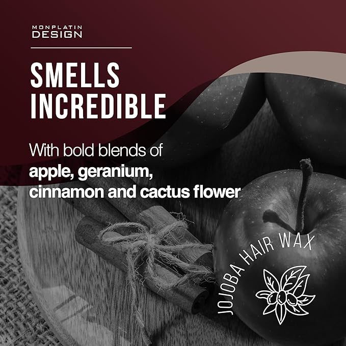 Mon Platin Professional Hair Wax - 150 ml Moisturizing Grooming Wax for Men's Wet and Shiny Look Styling with Jojoba Oil Essence and Pure Water for Scalp Enrichment