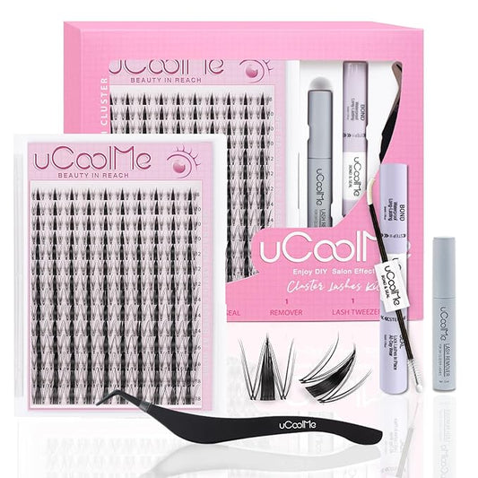 Fairy Lash Clusters Kit 8-18mm Manga Eyelash Clusters C Curl - WideSpan DIY Eyelash Extensions Kit Wet-Look Spiky Anime Lashes Individual Fake Eyelashes Clusters Kit Ultra-Thin Invisible Lash Band