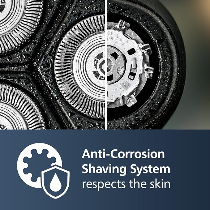 Philips Norelco Shaver 2400 Series, Wet and Dry Electric Shaver, Pop-up Trimmer, P-Cap, Deep Black, Model X3001/90