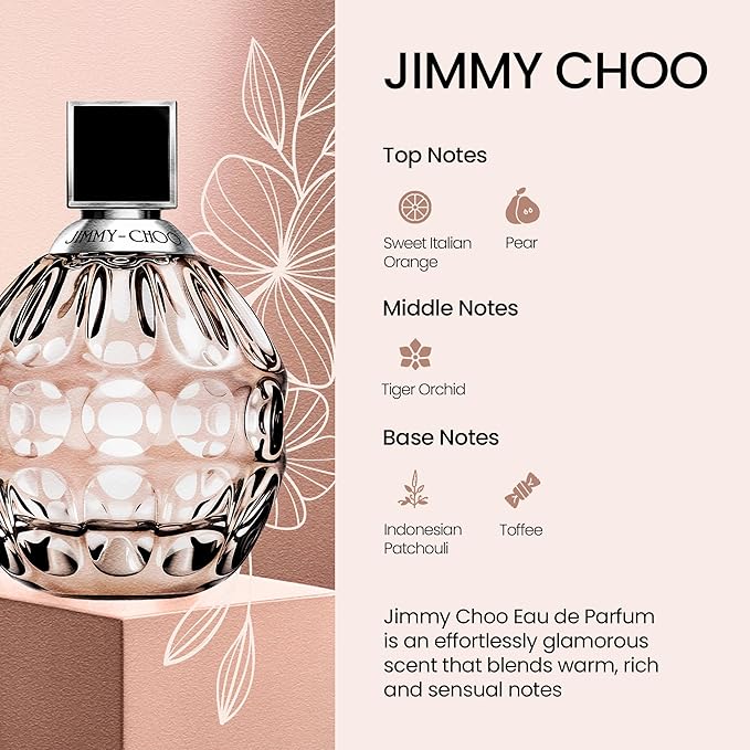 Broozy Collections - Perfume Set for Women | Bundle of 1 Designer Fragrance Jimmy-Choo Eau de Parfum (100ml/3.4oz) and 2 Broozy Mini Scent Samples for Women (10ml each) | Luxury Perfume Gift Set