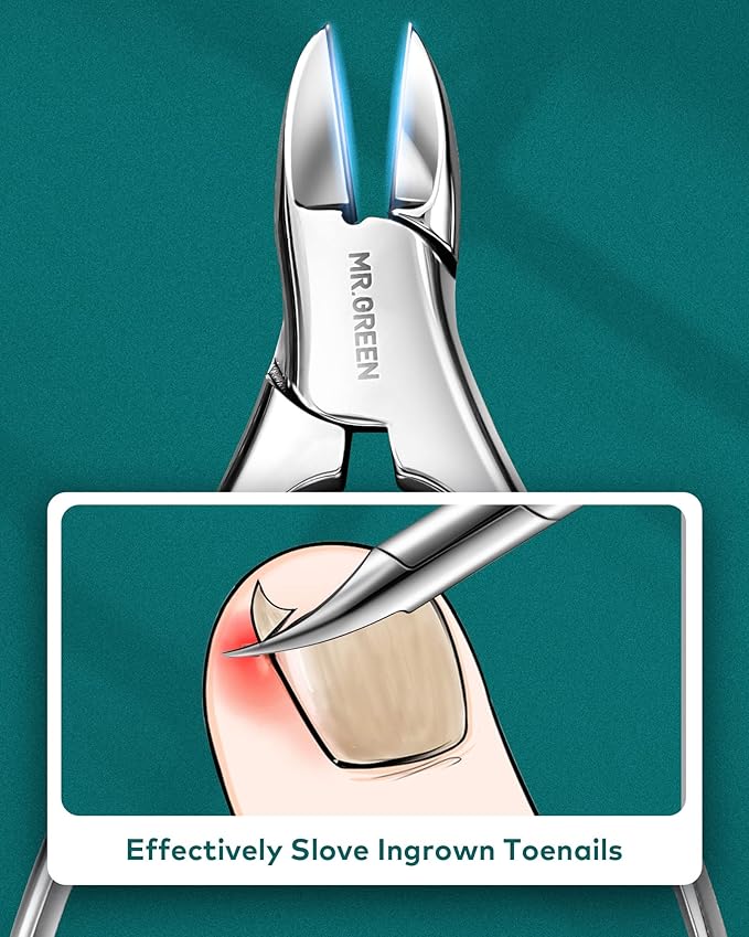 Manicure Set 8 in 1,Professional Pedicure kit,Stainless Steel Manicure Kit,Portable Travel Grooming Kit Nail Care Tools,Nail Clippers Pedicure Tools with Leather Travel Case (green)