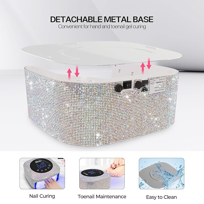 Cordless Nail Drill & Wired Nail Lamp Nail Tools Set for Gel Nails, Professional Nail Drill Salon Quanlity UV LED Nail Lamp