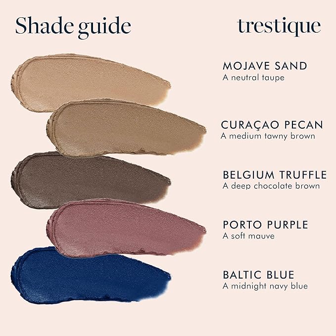 TRE'STIQUE Shadow Crayon, Refillable Eyeshadow Crayon With Built-In Blending Brush, Sustainable Shadow Makeup, Clean Beauty Eyeshadow