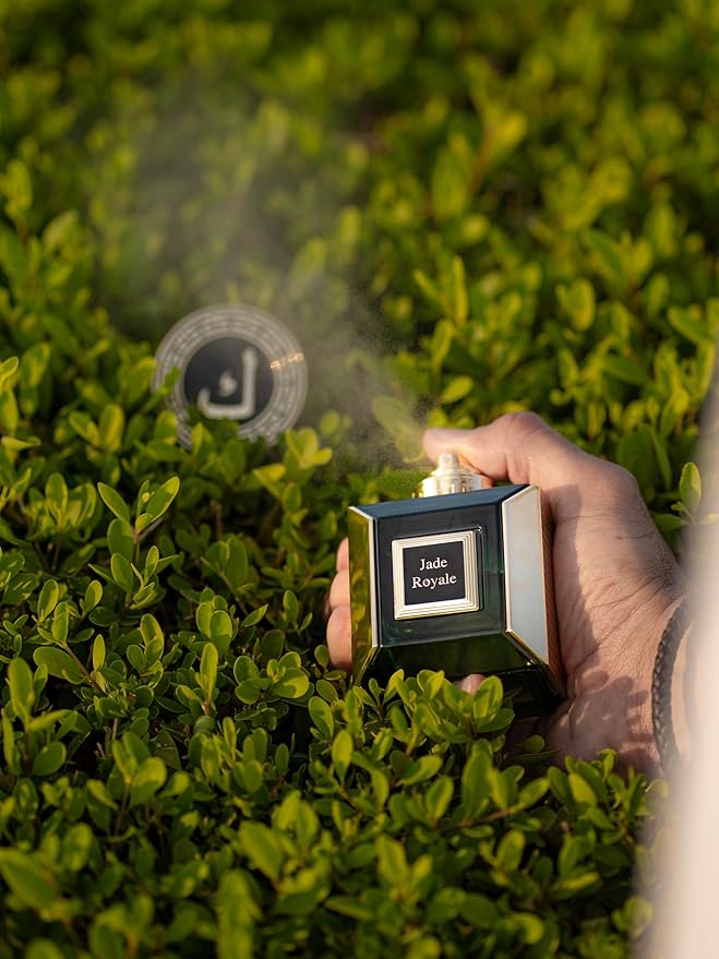 Jade Royale - Arabian Perfume for Women and Men, Extrait de Parfum Mens Cologne with Bergamot Sweet Orange Lemon- Cashmere Wood, Tonka Bean- Ambergris White Musk Patchouli Perfume 100ml