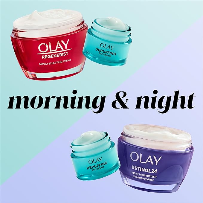 Olay Hyaluronic + Peptide 24 Gel Eye Cream, Fragrance-Free, 0.5oz (15 mL)