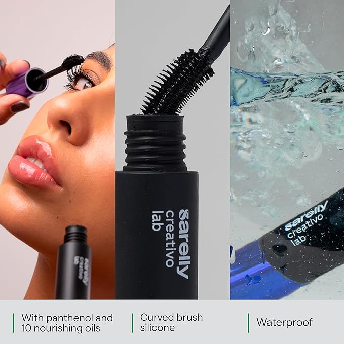 SARELLY CREATIVO LAB | Mascara & Eye Makeup Remover Kit Travel Essential Make Up Waterproof Skin Care Beauty Cute Stuff