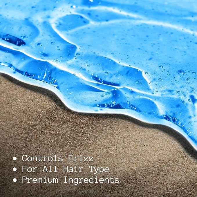 Gentlemen Republic Oceano Men's Hair Gel 32oz - Strong Touchable Hold and High Shine Styling Gel for Hair, 100% Alcohol-Free Professional Formula with Fresh Scent, Mens Hair Product Made in USA