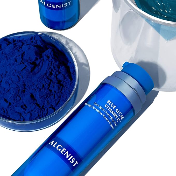 Algenist Blue Algae Vitamin C Dark Spot Correcting Peel - Visibly Reduce the Appearance of Discoloration - Exfoliating AHAs, BHA & PHA to Brighten & Even Skin Tone (45ml)