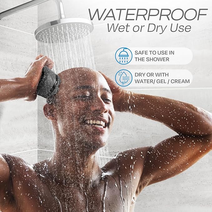 HUMMINGBIRD MK3 Stealth Edition Electric Head Shaver - No Nick Electric Razor for Men, Cordless USB C Rechargeable, Waterproof Wet/Dry Shave, 6 Blade Head, LED Display, Rotary Skull Shaver with Case