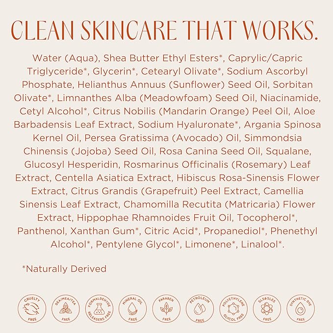 InstaNatural Vitamin C Moisturizer Face Cream, Reduces the Look of Fine Lines and Wrinkles, Moisturizing Lotion for Dry Skin with Aloe Vera, Niacinamide, Hyaluronic Acid - 3.4 Fl ounce (Pack of 3)