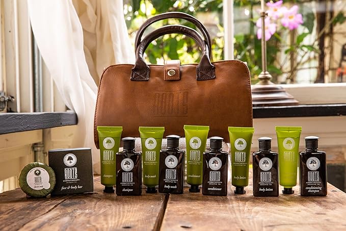 Airbnb Shampoo Conditioner Body Wash Lotion & Soap, Guest Bathroom Essentials Travel Size Toiletries Kit Bulk Mini Sets Kits Sulfate Free Air Bnb Toiletry (10 Count)