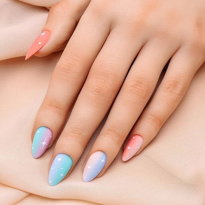 Apres Gel Couleur Combo Set, 5 Color Gel Nail Polish, Bright Nude Pastel Colors with Brush-X Nail Art Brush, 2024 Edition (Set 16)