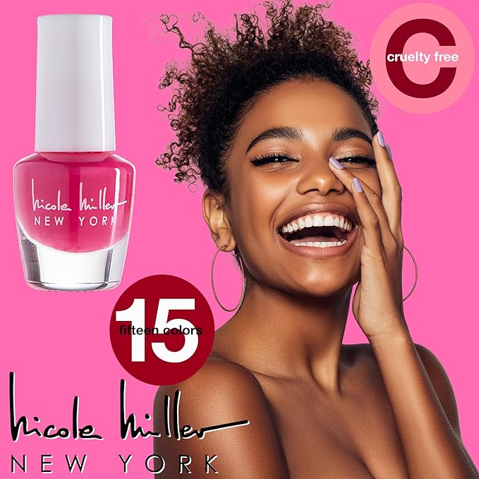 Nicole Miller Mini Nail Polish Set – Glossy, Vibrant Colors for Fingernails & Toenails, Green