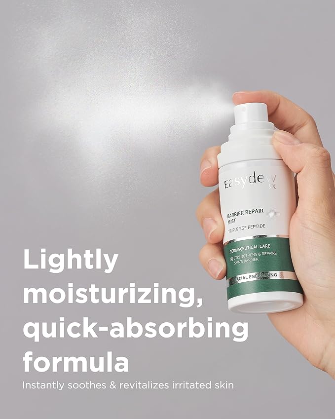 EASYDEW Barrier Repair Mist - Advanced Protective, Moisturizing and Revitalizing Face Spray for Enhanced Skin Barrier Health with EGF Peptide, Hyaluronic Acid, Collagen, 2.02 fl.oz.