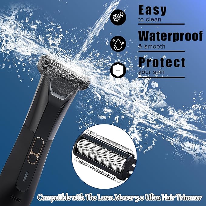 2 Pack Replacement Foil Blade Compatible with MANSCAPED The Lawn Mower 5.0 Ultra Hair Trimmer