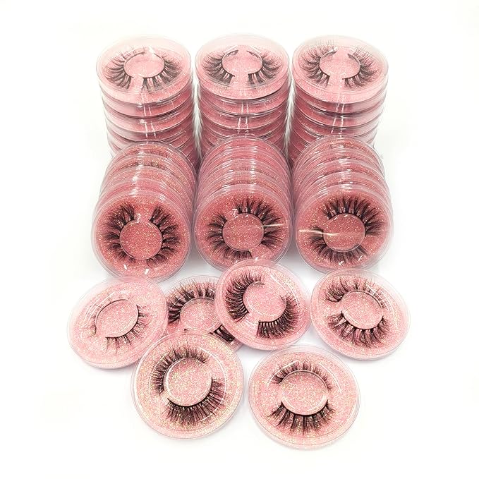 Wholesale Fales Eyelashes, Mink Lashes Thick 5D Volume Natural Fake Lashes Pack(30 Pairs)