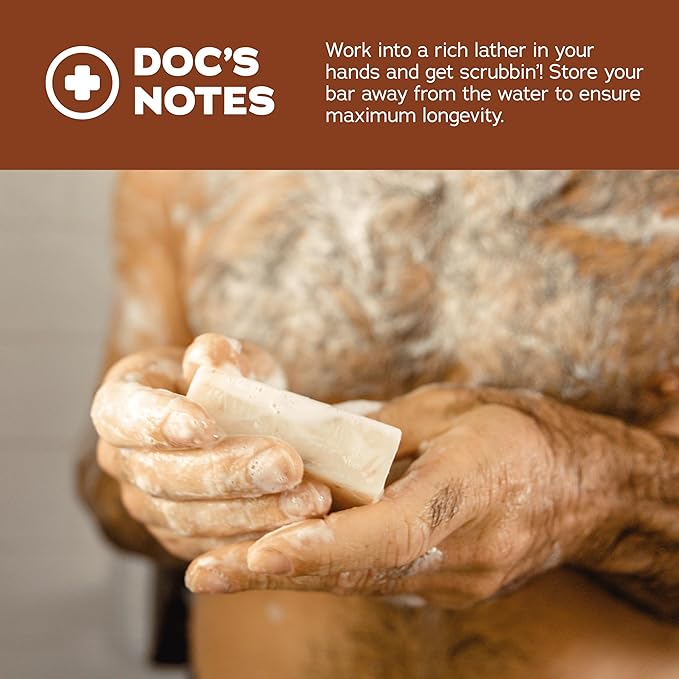 Dr. Squatch Manly Soap and Deodorant Variety Pack - Handmade with Organic Oils, Aluminum-Free - Wood Barrel Bourbon and Pine Tar - Natural Men's Care Bundle