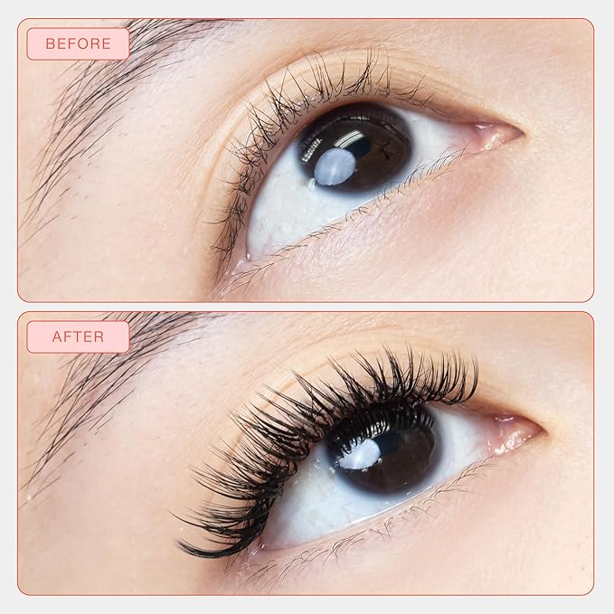 Curacoro LashFolio Triple Spike Promade Fans, Handmade Volume Eyelashes, 5D To 10D, C CC D Curl, 0.03~0.07 mm, 8-13mm Mix Length, Professional Long-Lasting Promade Lash Fans (5D-0.07 D 8mm-13mm)