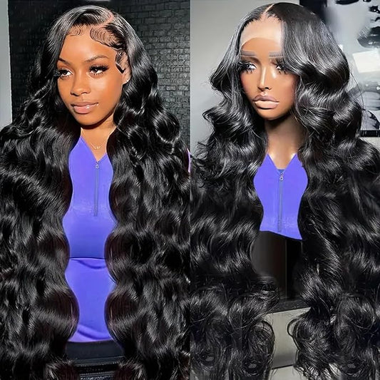 13x6 HD Lace Front Wigs Human Hair Body Wave Lace Front Wigs Human Hair 250 Density HD Lace Front Wigs Human Hair Wigs for Women 13x6 Lace Front Wigs Human Hair Pre Plucked Body Wave Wig 26 inch